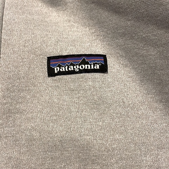 Patagonia Tech Fleece Hoody Birch White Women’s Medium Pockets Logo Full Zip - Picture 12 of 13